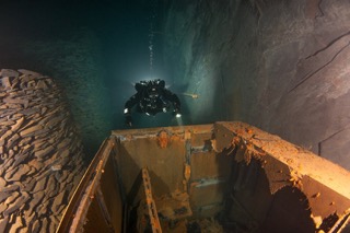 Tauchen im Bergwerk am 29. April 2017